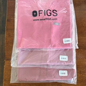 Figs Blush Pink Scrub Tops